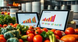 food expense relative to sales