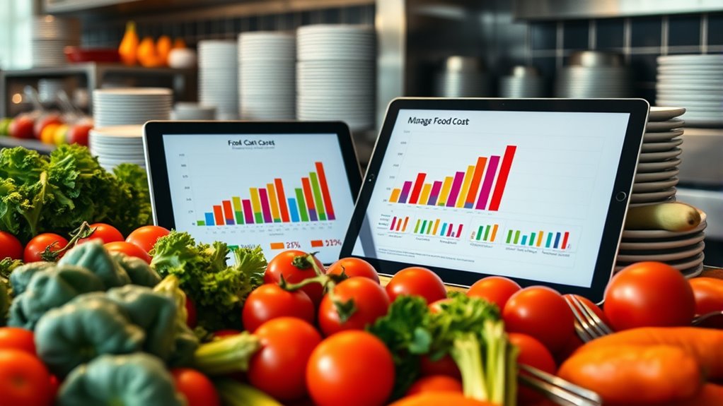 food expense relative to sales