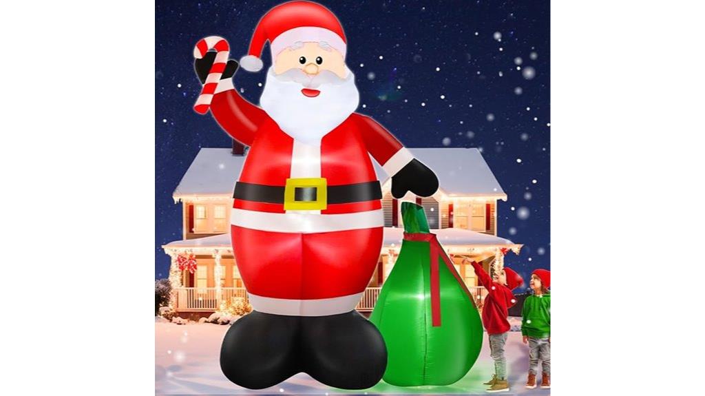 giant santa inflatable decor