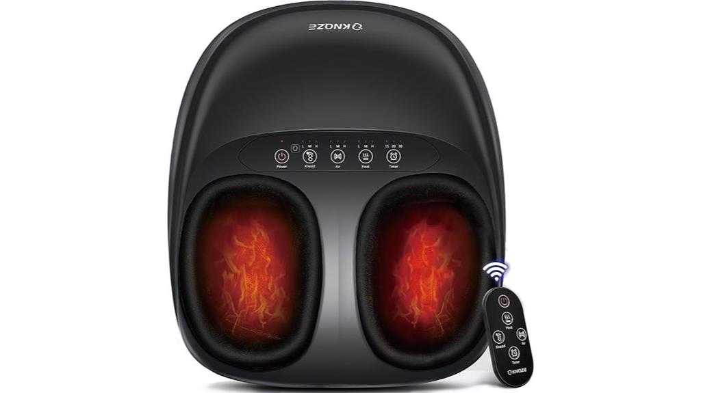 heat enabled remote foot massager