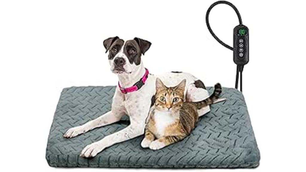 heated dog bed with timer