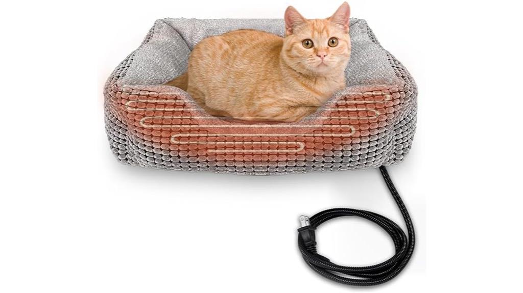 indoor heated cat bed