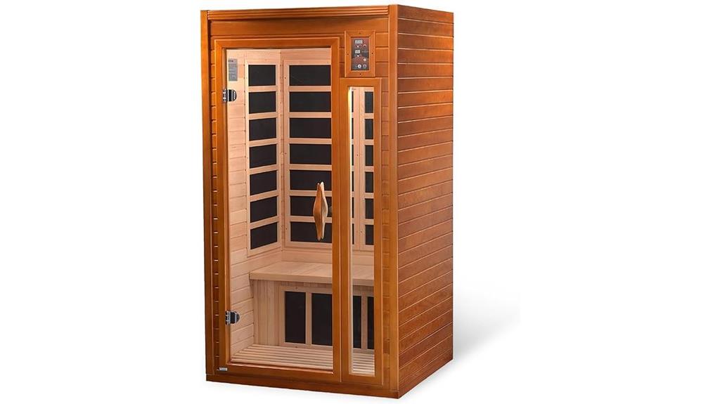 infrared sauna with red light