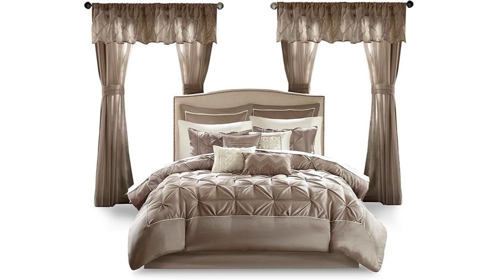 king faux silk comforter set