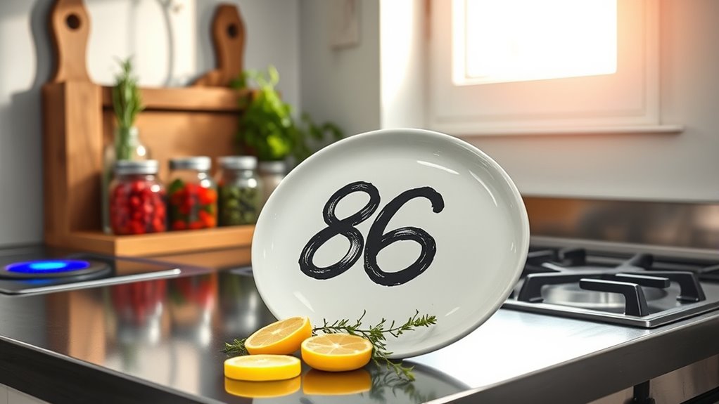 kitchen slang for removal