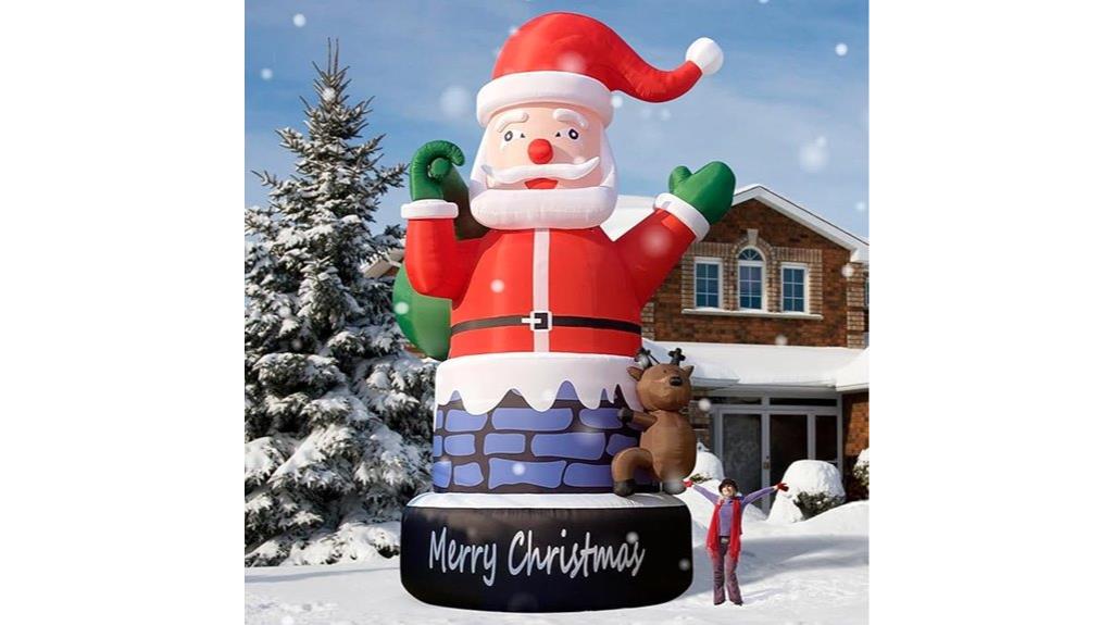 large christmas santa inflatable