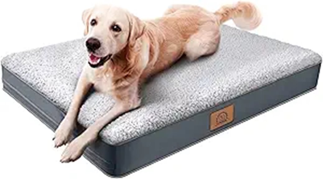 large grey orthopedic bed