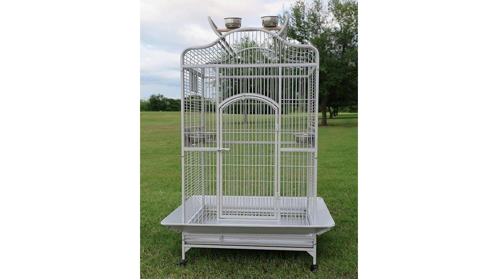 large iron bird cage