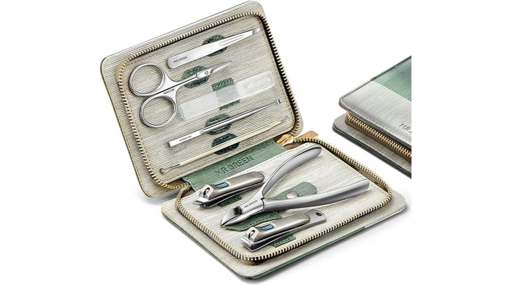 leather case manicure set