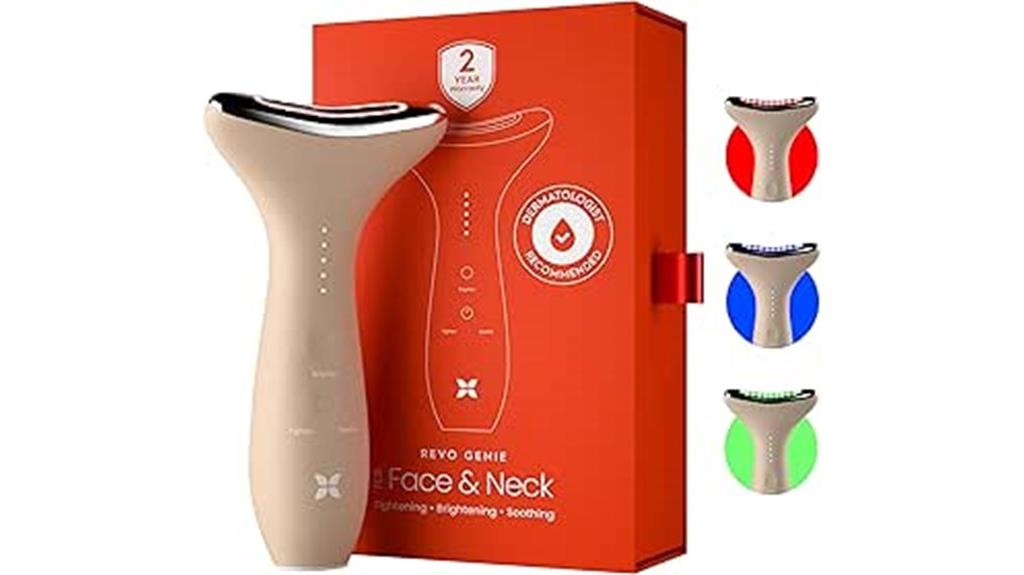 led face and neck massager