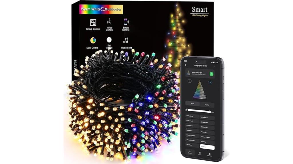 long color changing christmas lights