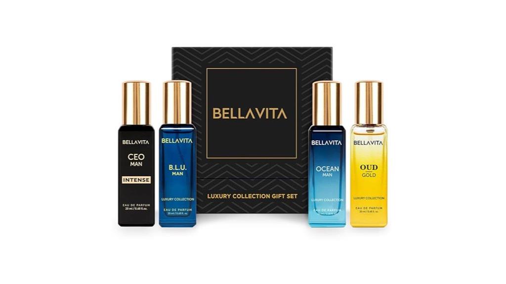 luxurious 4 piece perfume set