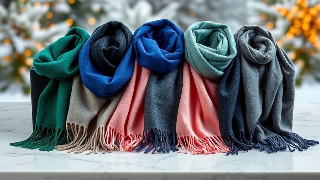 luxury cashmere winter scarves