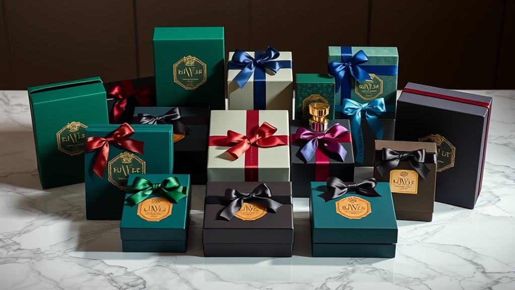 luxury fragrance gift box selection
