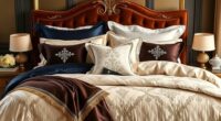 luxury king bed bedding