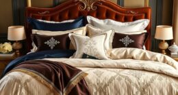 luxury king bed bedding