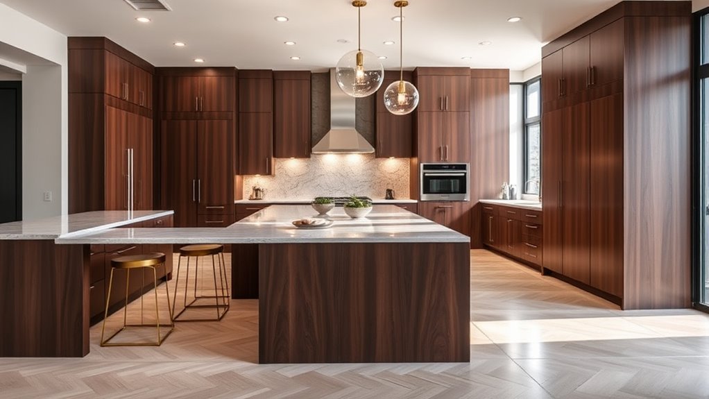 luxury kitchen island features