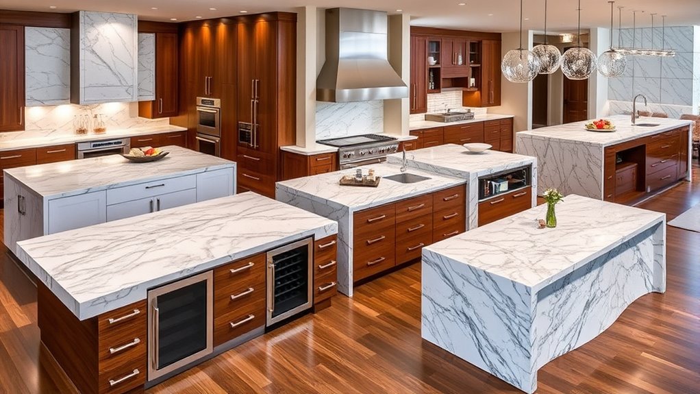 luxury kitchen island ideas