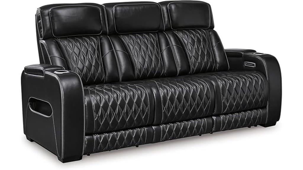 luxury leather recliner sofa