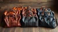 luxury leather travel bags