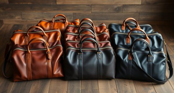 luxury leather travel bags