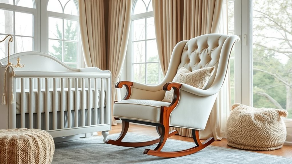 luxury nursery rocking chairs