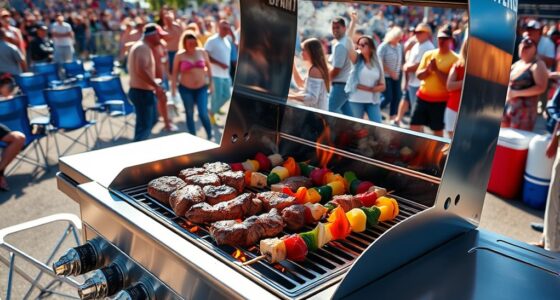 luxury tailgate grilling equipment