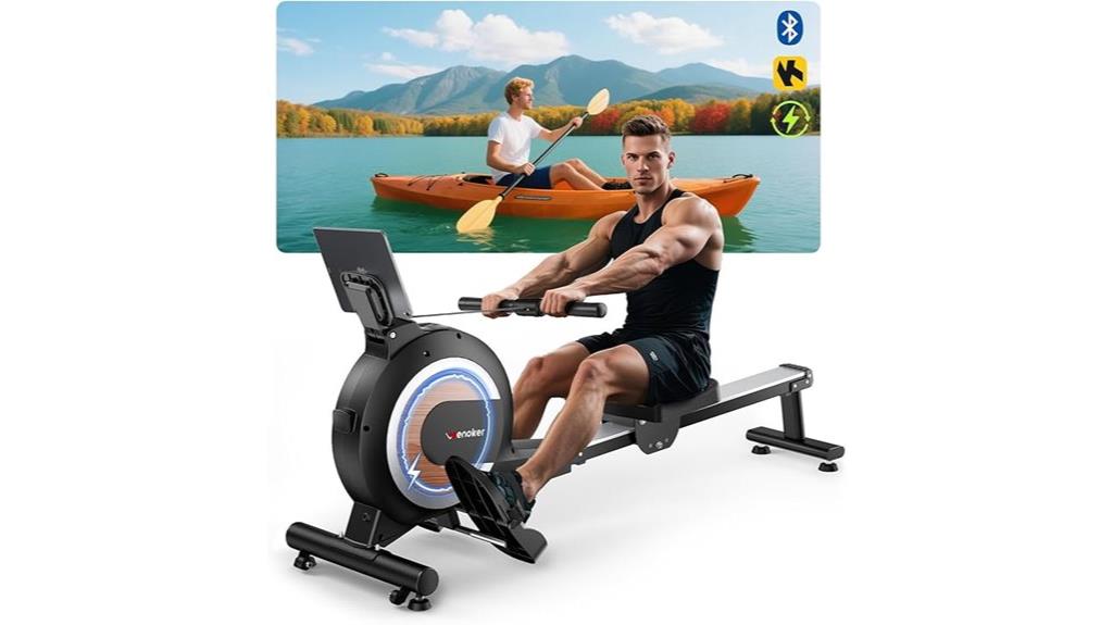 magnetic resistance compact rower