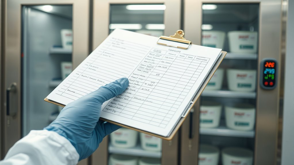 maintain accurate temperature documentation