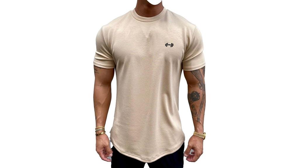 men s athletic longline tee