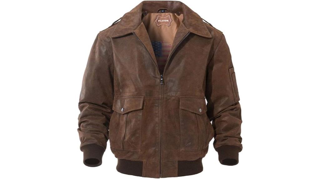 men s leather aviator jacket