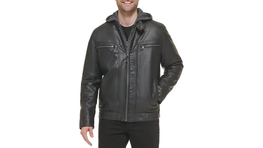 men s motorcycle jacket with hoodie