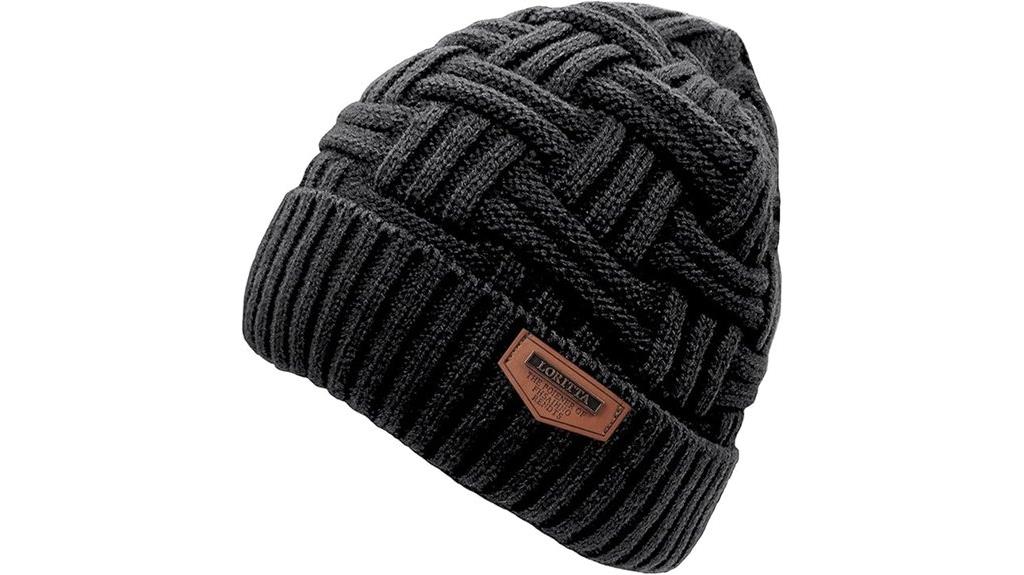 men s winter knitted beanie