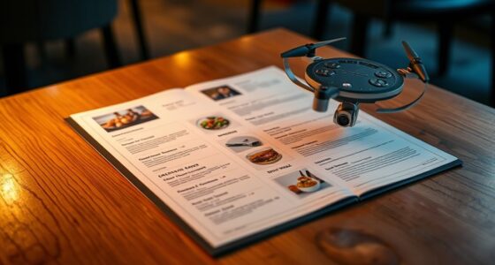 menu layout and eye tracking