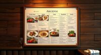 menu photo and copy standards