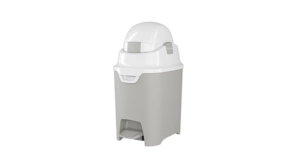 mini hands free diaper pail