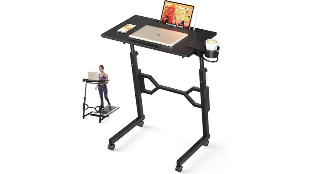 mobile compact standing desk