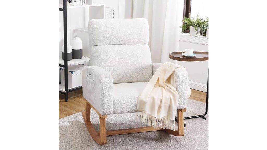 nursery rocking chair high back