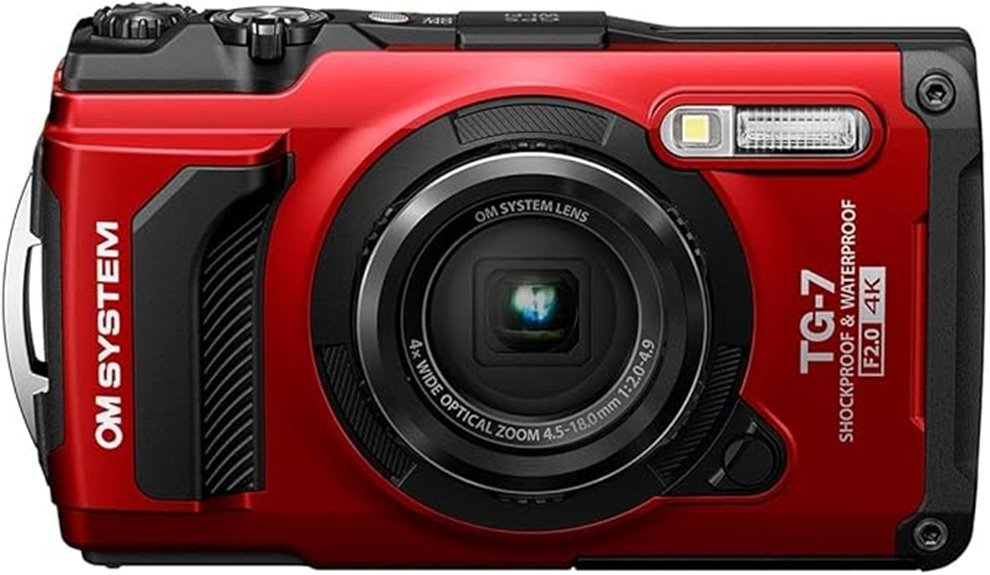 olympus tg 7 red camera