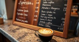 optimized espresso menu design