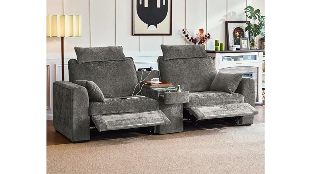 oversized power reclining sofa