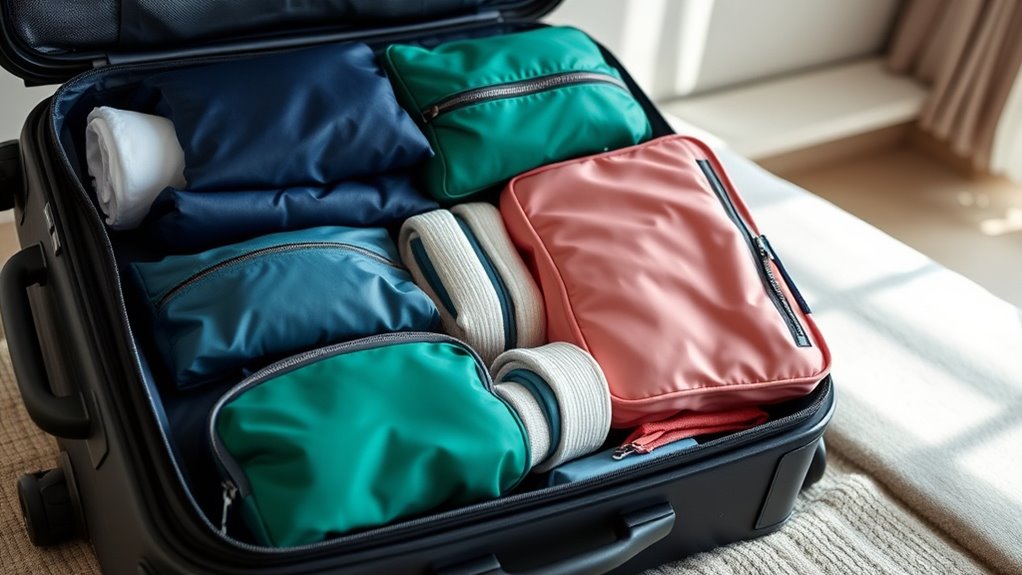packing cubes for organized travel