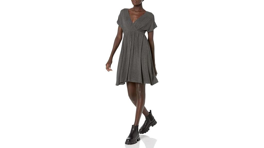 plus size surplice dress