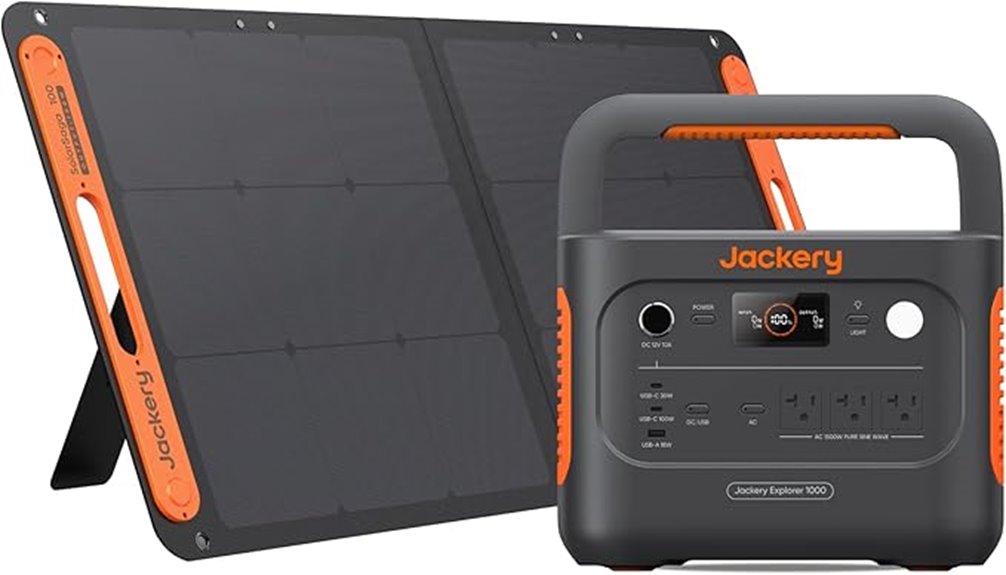 portable 1070wh solar generator