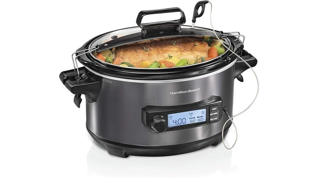 portable 6 quart slow cooker