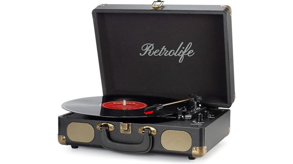 portable bluetooth record player