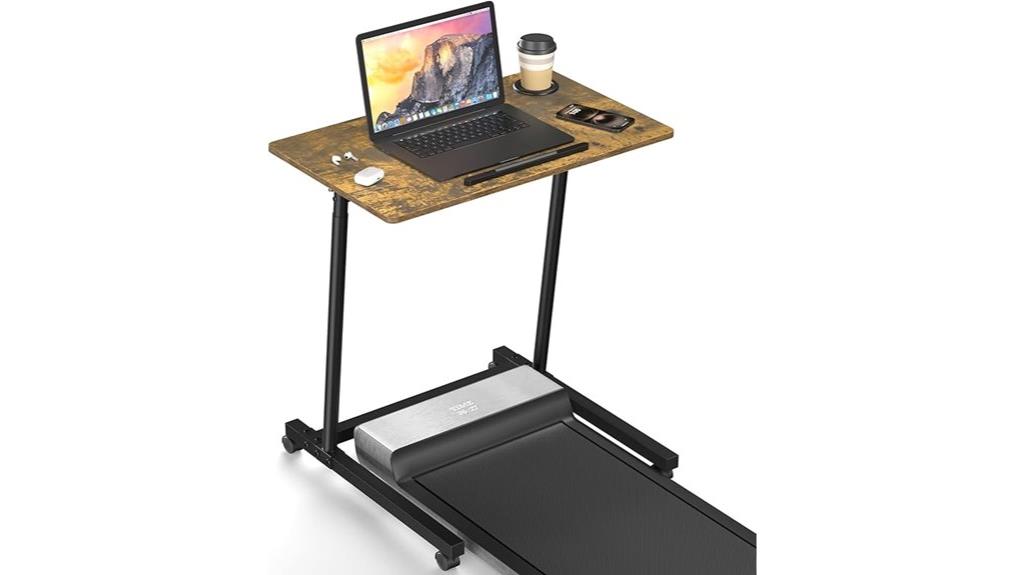 portable treadmill desk wheels