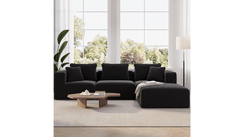 pre assembled modular sofa