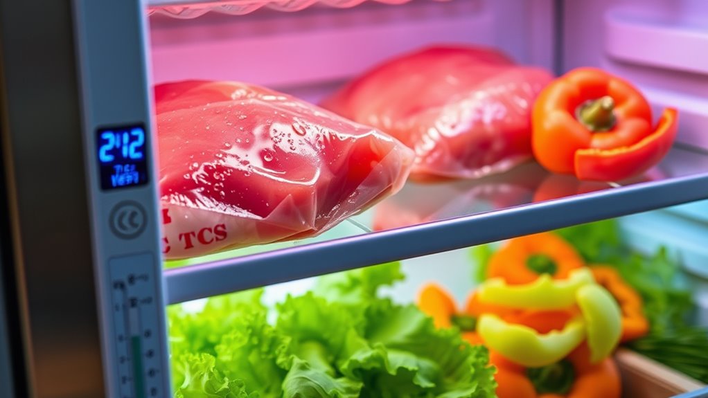 proper food storage temperatures