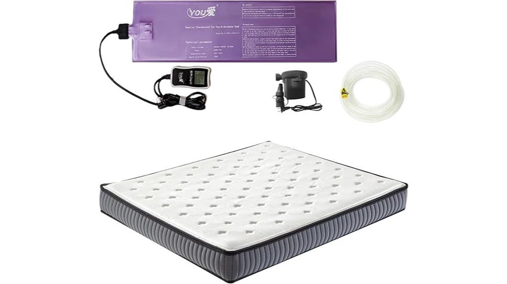 queen size semi waveless water bed